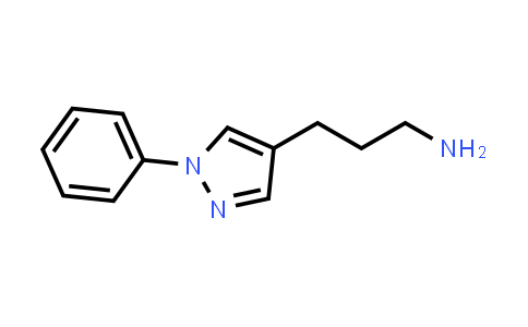 CAS No. 400866-46-8, 3-(1-Phenyl-1H-pyrazol-4-yl)propan-1-amine