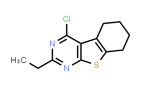 CAS No. 401511-17-9, 4-Chloro-2-ethyl-5,6,7,8-tetrahydrobenzo[4,5]thieno[2,3-d]pyrimidine