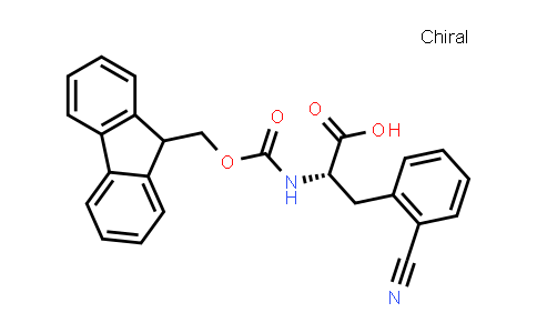 CAS No. 401933-16-2, (S)-2-((((9H-Fluoren-9-yl)methoxy)carbonyl)amino)-3-(2-cyanophenyl)propanoic acid