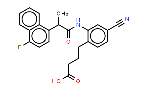 DY553266 | 402473-54-5 | 4-氰基-2-[[2-(4-氟-1-萘基)-1-氧代丙基]氨基]苯基丁酸