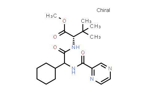 CAS No. 402958-95-6, (2S)-Methyl 2-(2-cyclohexyl-2-(pyrazine-2-carboxamido)acetamido)-3,3-dimethylbutanoate