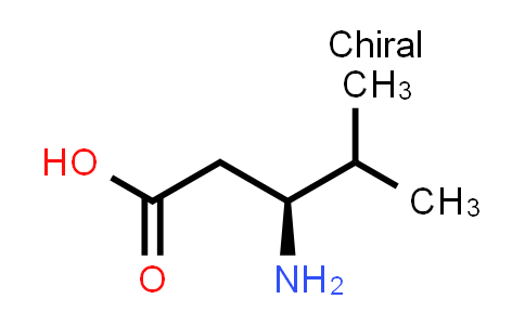 CAS No. 40469-85-0, (S)-3-Amino-4-methylpentanoic acid