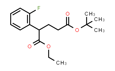 CAS No. 405196-39-6, 5-(tert-Butyl) 1-ethyl 2-(2-fluorophenyl)pentanedioate