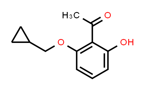 CAS No. 405239-70-5, 1-(2-(Cyclopropylmethoxy)-6-hydroxyphenyl)ethanone