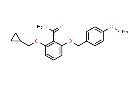 CAS No. 405239-71-6, 1-(2-(Cyclopropylmethoxy)-6-(4-methoxybenzyloxy)phenyl)ethanone