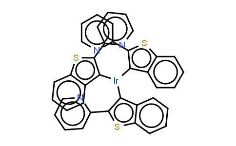 CAS No. 405289-74-9, Fac-Tris[2-(benzo[b]thiophen-2-yl)pyridinato-C3,N]iridium(III)