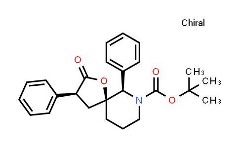 CAS No. 405517-49-9, 1-Oxa-7-azaspiro[4.5]decane-7-carboxylic acid, 2-oxo-3,6-diphenyl-, 1,1-dimethylethyl ester, (3S,5S,6R)-