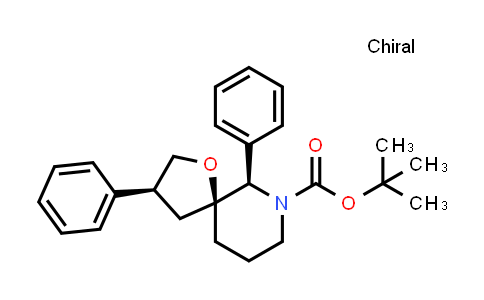 CAS No. 405517-51-3, 1-Oxa-7-azaspiro[4.5]decane-7-carboxylic acid, 3,6-diphenyl-, 1,1-dimethylethyl ester, (3S,5S,6R)-