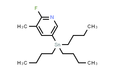 CAS No. 405556-98-1, 2-Fluoro-3-methyl-5-(tributylstannyl)pyridine