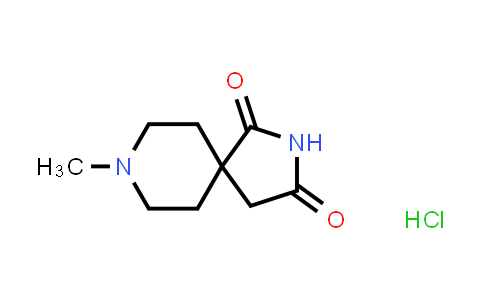 CAS No. 4056-51-3, 2,8-Diazaspiro[4.5]decane-1,3-dione, 8-methyl-,(Hydrochloride) (1:1)