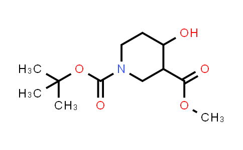 CAS No. 406212-51-9, 1-tert-Butyl 3-methyl 4-hydroxypiperidine-1,3-dicarboxylate