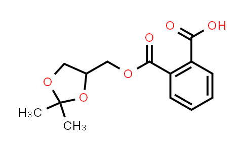 CAS No. 40630-71-5, 2-(((2,2-Dimethyl-1,3-dioxolan-4-yl)methoxy)carbonyl)benzoic acid