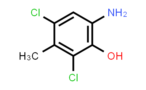 CAS No. 40677-44-9, 2-Amino-4,6-dichloro-5-methylphenol