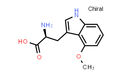 CAS No. 406938-53-2, (S)-2-Amino-3-(4-methoxy-1H-indol-3-yl)propanoic acid