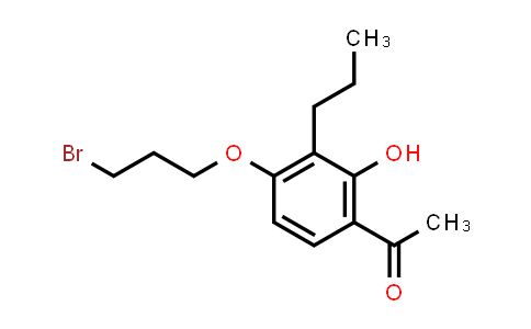 CAS No. 40786-20-7, 1-[4-(3-Bromopropoxy)-2-hydroxy-3-propylphenyl]ethanone