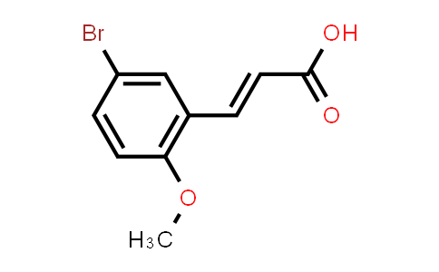 CAS No. 40803-53-0, (E)-3-(5-Bromo-2-methoxyphenyl)acrylic acid