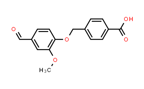 CAS No. 408336-63-0, 4-[(4-Formyl-2-methoxyphenoxy)methyl]benzoic acid