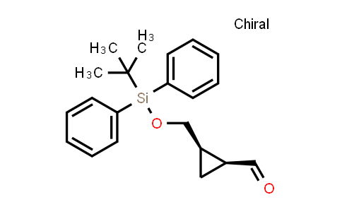 CAS No. 408348-34-5, (1S,2R)-2-(((tert-Butyldiphenylsilyl)oxy)methyl)cyclopropane-1-carbaldehyde