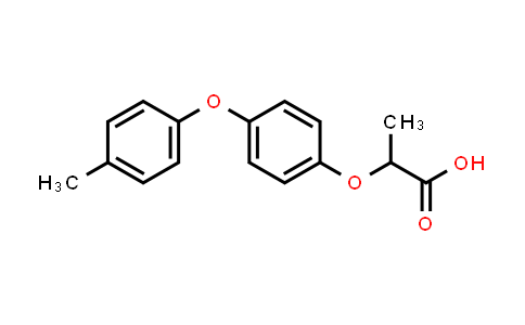 CAS No. 40843-28-5, Propanoic acid, 2-[4-(4-methylphenoxy)phenoxy]-