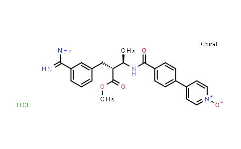 CAS No. 409081-12-5, 4-(4-(((2R,3R)-3-(3-carbamimidoylbenzyl)-4-methoxy-4-oxobutan-2-yl)carbamoyl)phenyl)pyridine 1-oxide hydrochloride