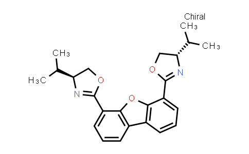 CAS No. 409312-96-5, 4,6-Bis((S)-4-isopropyl-4,5-dihydrooxazol-2-yl)dibenzo[b,d]furan