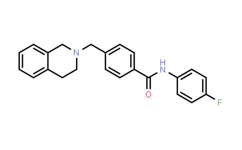 CAS No. 409354-07-0, 4-((3,4-Dihydroisoquinolin-2(1H)-yl)methyl)-N-(4-fluorophenyl)benzamide