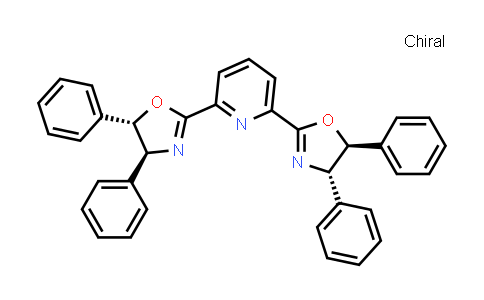CAS No. 410092-98-7, 2,6-Bis((4S,5S)-4,5-diphenyl-4,5-dihydrooxazol-2-yl)pyridine