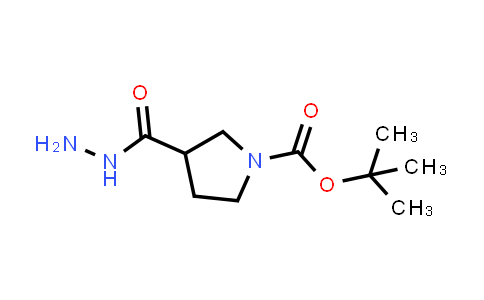 CAS No. 411238-88-5, tert-Butyl 3-(hydrazinecarbonyl)pyrrolidine-1-carboxylate