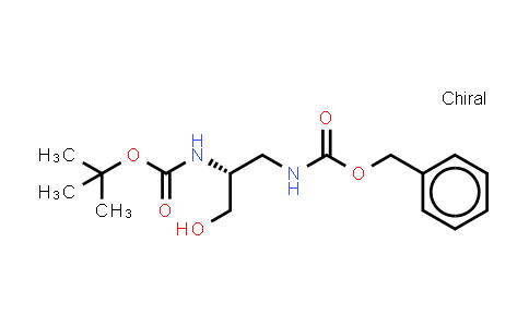 CAS No. 412015-69-1, Benzyl tert-butyl (3-hydroxypropane-1,2-diyl)(R)-dicarbamate