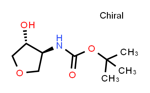 CAS No. 412278-24-1, tert-Butyl ((3S,4R)-4-hydroxytetrahydrofuran-3-yl)carbamate