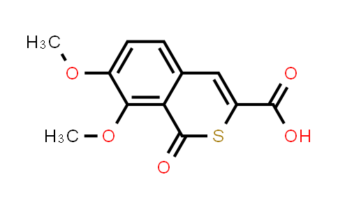 CAS No. 412336-00-6, 7,8-Dimethoxy-1-oxo-1H-isothiochromene-3-carboxylic acid