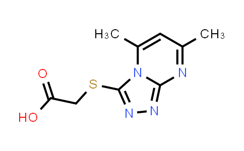 CAS No. 41266-71-1, 2-[(5,7-Dimethyl-1,2,4-triazolo[4,3-a]pyrimidin-3-yl)thio]acetic acid