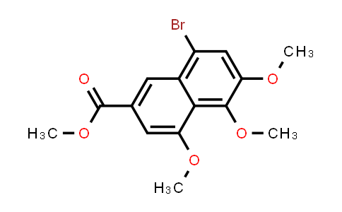 CAS No. 4147-32-4, 2-Naphthalenecarboxylic acid, 8-bromo-4,5,6-trimethoxy-, methyl ester
