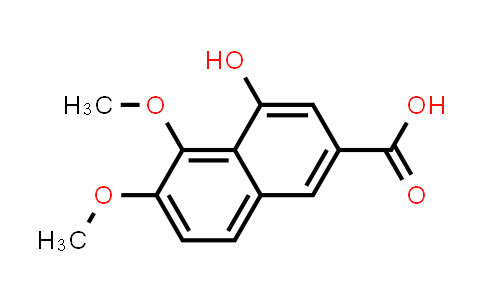 CAS No. 4147-33-5, 2-Naphthalenecarboxylic acid, 4-hydroxy-5,6-dimethoxy-