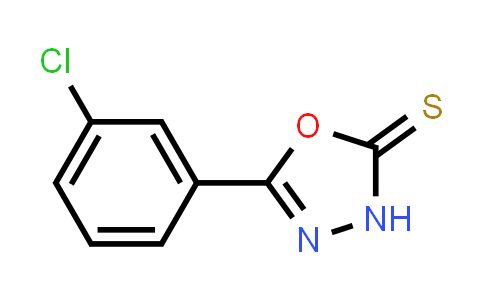 CAS No. 41491-54-7, 5-(3-Chlorophenyl)-1,3,4-oxadiazole-2(3H)-thione