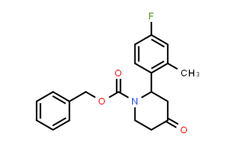 CAS No. 414910-00-2, Benzyl 2-(4-fluoro-2-methylphenyl)-4-oxopiperidine-1-carboxylate