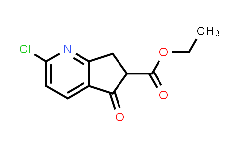 CAS No. 41598-57-6, Ethyl 2-chloro-5-oxo-6,7-dihydro-5H-cyclopenta[b]pyridine-6-carboxylate