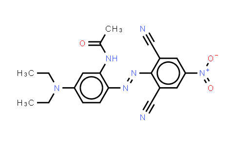 CAS No. 41642-51-7, N-2-(2,6-Dicyano-4-nitrophenyl)azo-5-(diethylamino)phenylacetamide