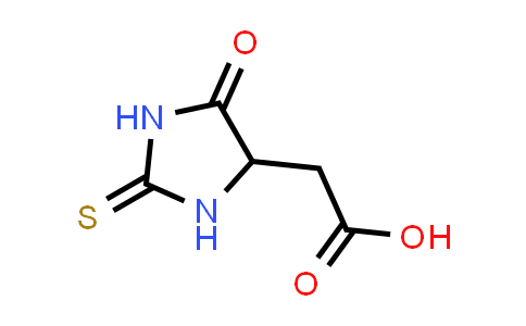 CAS No. 41679-36-1, 2-(5-Oxo-2-thioxoimidazolidin-4-yl)acetic acid