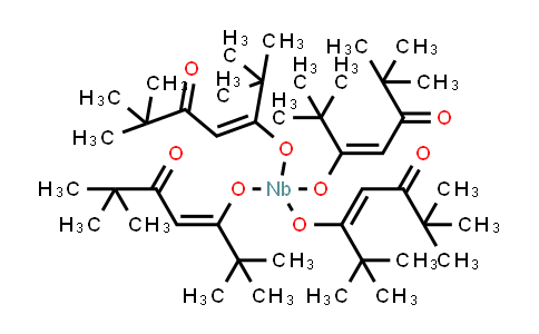CAS No. 41706-15-4, Tetrakis(2,2,6,6-tetramethyl-3,5-heptanedionato)niobium(IV)