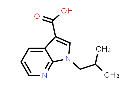 CAS No. 418794-93-1, 1H-Pyrrolo[2,3-b]pyridine-3-carboxylic acid, 1-(2-methylpropyl)-