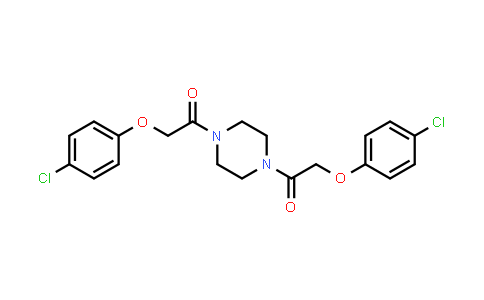 CAS No. 4190-83-4, Piperazine, 1,4-bis[(p-chlorophenoxy)acetyl]-