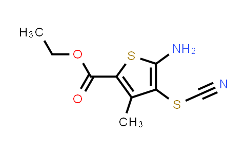 CAS No. 41940-49-2, Ethyl 5-amino-3-methyl-4-thiocyanatothiophene-2-carboxylate