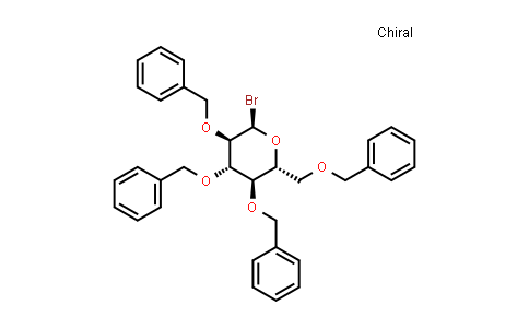 CAS No. 4196-35-4, 2,3,4,6-Tetra-O-benzyl-α-D-glucopyranosyl bromide