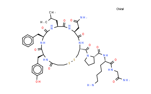 CAS No. 42061-33-6, Vasopressin, 1-(3-mercaptopropanoic acid)-4-L-leucine-8-L-lysine-