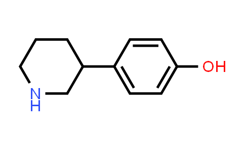 CAS No. 420787-24-2, 4-(Piperidin-3-yl)phenol