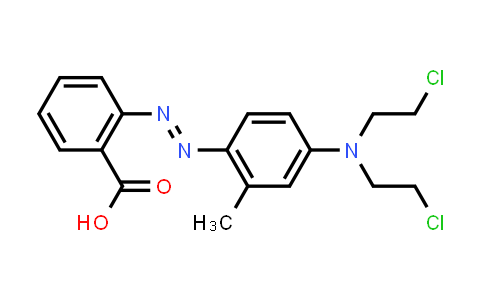 CAS No. 4213-40-5, 2-[[4-[Bis(2-chloroethyl)amino]-2-methylphenyl]azo]benzoic acid