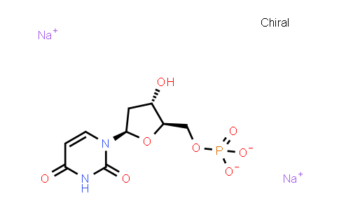 CAS No. 42155-08-8, Sodium ((2R,3S,5R)-5-(2,4-dioxo-3,4-dihydropyrimidin-1(2H)-yl)-3-hydroxytetrahydrofuran-2-yl)methyl phosphate