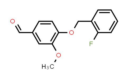 CAS No. 423156-68-7, 4-[(2-Fluorobenzyl)oxy]-3-methoxybenzaldehyde