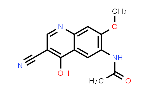 CAS No. 423181-32-2, Acetamide, N-(3-cyano-4-hydroxy-7-methoxy-6-quinolinyl)-